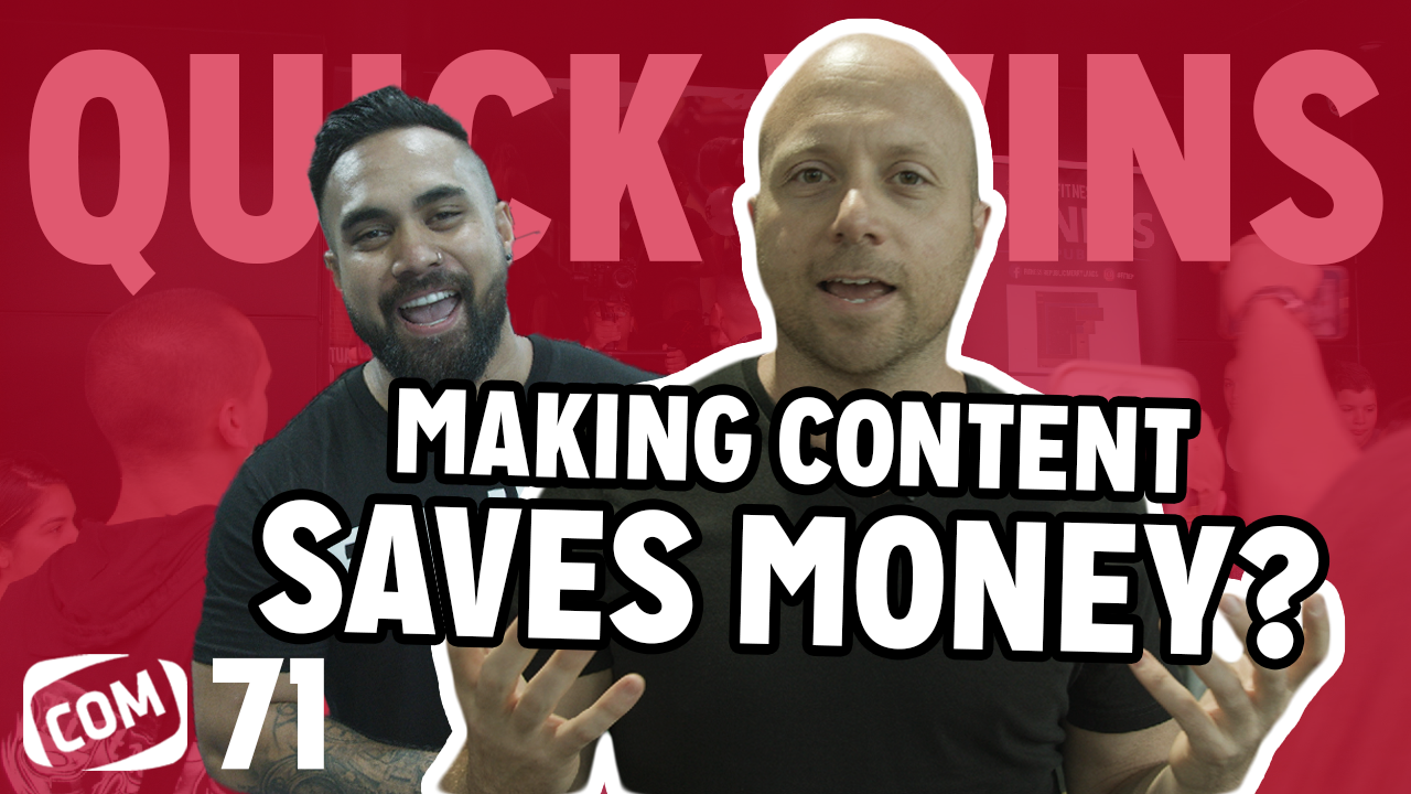 You are currently viewing How To Create Content For Your Fitness Business (& Save Money) – Quick Wins With COM Ep 71
